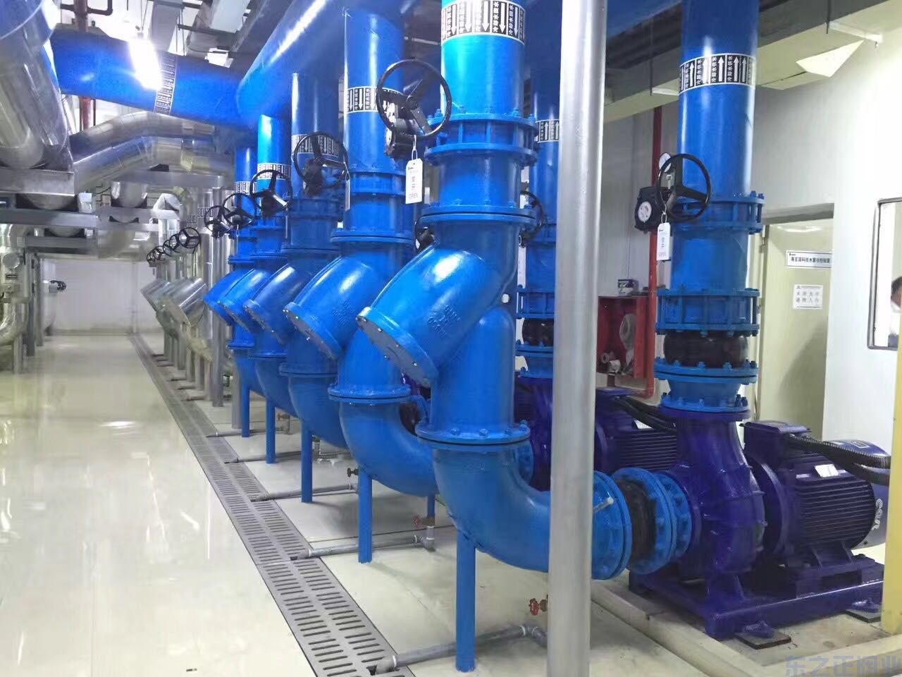 中央空調系統使用電動蝶閥及渦輪蝶閥