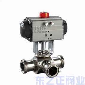 氣動三通衛生級球閥