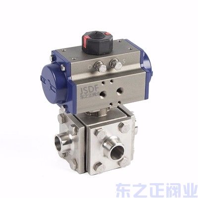 氣動(dòng)四通焊接球閥