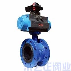 氣動法蘭軟密封蝶閥