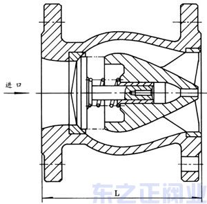 靜音止回閥結(jié)構(gòu)圖 靜音止回閥結(jié)構(gòu)圖