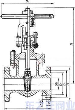 鉻鉬釩鋼截止閥結構圖