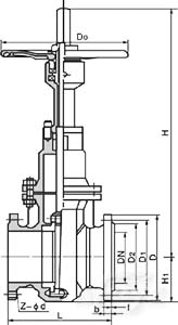 平板閘閥結(jié)構(gòu)圖a 平板閘閥結(jié)構(gòu)圖a