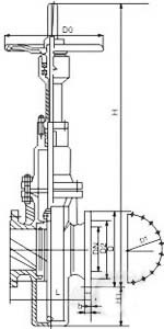 平板閘閥結(jié)構(gòu)圖b 平板閘閥結(jié)構(gòu)圖b