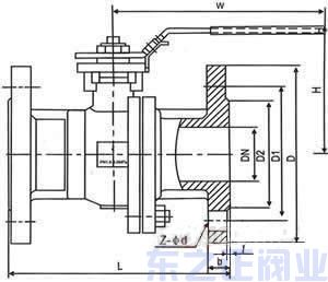 美標球閥結構圖 美標球閥結構圖