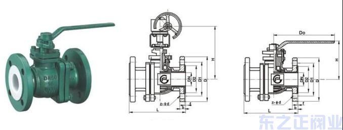 襯氟球閥結(jié)構(gòu)圖 襯氟球閥結(jié)構(gòu)圖