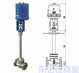 電動(dòng)低溫調(diào)節(jié)閥結(jié)構(gòu)圖 電動(dòng)低溫調(diào)節(jié)閥結(jié)構(gòu)圖
