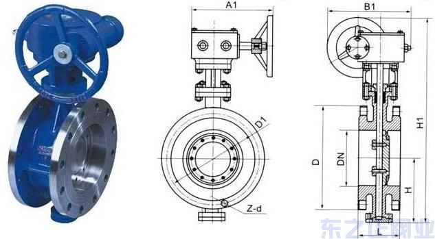 三偏心硬密封蝶閥結構圖 三偏心硬密封蝶閥結構圖