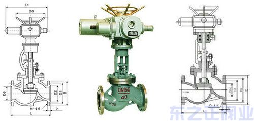 防爆電動截止閥結(jié)構(gòu)圖