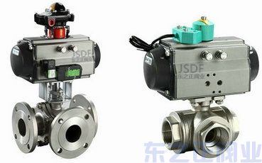 氣動三通球閥 氣動三通球閥