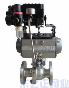  氣動O型調節球閥