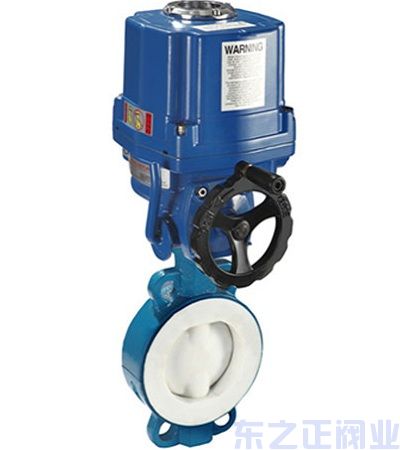 電動對夾式全襯氟蝶閥 電動對夾式全襯氟蝶閥